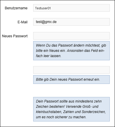 Passwort ändern